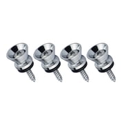4Pcs Guitar Strap Locks Buttons End Pin Security Straplocks for Acoustics, Ukuleles, Bass, Banjos Easy to Install