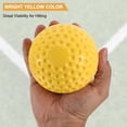 thumbnail image 4 of Unique Bargains 12Pcs 12' Pitching Machine Softball Yellow Dimpled Softball Practice Softball for Hitting Fielding Practice, 4 of 6