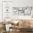 thumbnail image 4 of Elephant Stock Family Moments Typography Wall Art - Horizontal Multi Panel Canvas - Living Room Wall Decor - Inspirational And Typography Multi Panel - Gray And Black Decor - 38" x 18", 4 of 4