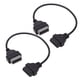 thumbnail image 5 of 1 par de cable de diagnóstico OBD2, conector de adaptador de diagnóstico ligero portátil negro de 14 pines a 16 pines para coche, 5 of 5
