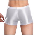 thumbnail image 4 of Mens Underwear Clearance!Brilliant Mens Underwear Boxer Briefs Men Casual Solid Sexy Breathable Middle Waist Sports Underwear Briefs Pants White M, 4 of 4
