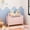 Pink, variant on Kids Wooden Toy Box with Safety Hinged Lid, Storage Organizer for Ages 2+, White MDF, 31.5L x 13W x 16.7H