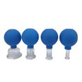 thumbnail image 2 of Soidarity Herramienta de ventosas de 4 piezas, accesorios de tratamiento para el hogar, cuidado Personal, tazas de terapia corporal segura para Tratamientos faciales Azul, 2 of 6