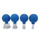 thumbnail image 1 of Qarigey Herramienta de ventosas de 4 piezas, accesorios de tratamiento para el hogar, cuidado Personal, tazas de terapia corporal segura para hombres y Tratamientos faciales Azul Qarigey CE013668-02, 1 of 6