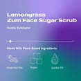 thumbnail image 2 of Zum by Indigo Wild Face Sugar Facial Scrub - Natural Sugar Scrub - Soothing Facial Exfoliator with Jojoba Oil, Coconut Oil & Olive Oil - Lemongrass - 4 oz, 2 of 7