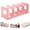 Pink, variant on Elezeal Clear Acrylic 4-Slot Desktop Bookends, Desk File & Magazine Holder Organizer for Home and Office