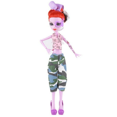 Mosunx Cool Fashion Handmade Short Sleeve Set Clothes Gown For Monster High Doll