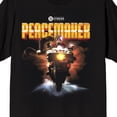 thumbnail image 6 of Peacemaker TV Series The Man on a Motorcycle on Black Short Sleeve Adult T-Shirt-3XL, 6 of 7