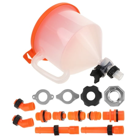 

1 Set Oil Funnel Kit Ac Radiator Funnel Fill Tool Cooling System Funnel For Coolant