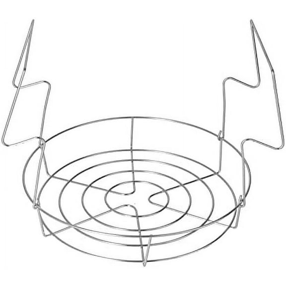 ABPETE Stainless Steel Canning Rack,No Rust Extra Stability Canning Tools Set, Holds 8 mason jars of 16 fluid ounces Pressure Canner Pot with Contour Handles