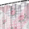 thumbnail image 3 of Pioneer Flower Floral Print Pattern Shower Curtain 72"x84", Bathroom Decorative Shower Curtain Set with 12 Hooks, Waterproof Washable, 3 of 6