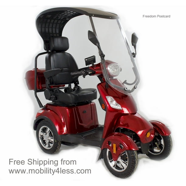 Outdoor Mobility Scooters for Senior, 4 Wheel Mobility Scooter with