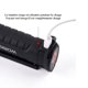 thumbnail image 5 of Luz recargable, luz multifunción, linterna multifunción con imán, luz de trabajo COB, carga USB plegable, servicio de limpieza al aire libre (pequeño) Rojo Verde, 5 of 5