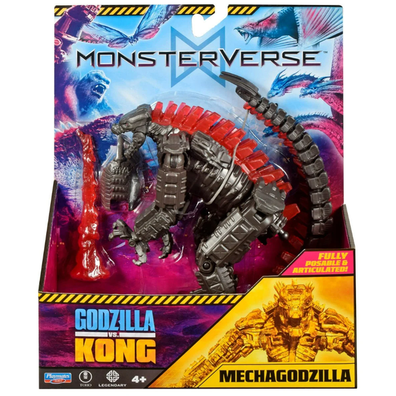 Godzilla vs. Kong MonsterVerse Mechagodzilla Action Figure, Gray, 3-60 Years, 0.7 lb
