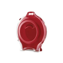 Sterilite Nesting Wreath Box, Latching Christmas Storage Bin, Ideal Solution for Storing and Protecting 24" Seasonal Wreaths, Red