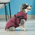 thumbnail image 6 of Reflective Dog Winter Coat, Thick Padded Warm Fleece Lined Dog Jacket with Harness Hole, Windproof Snowproof Cold Weather Dog Vest for Small Medium Large Dogs, Yin-01, 6 of 7