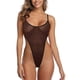 thumbnail image 2 of Body de lencería de malla, lencería de rejilla sólida, ropa interior Sexy transparente, negligés, pijama ultrafino, liguero íntimo, 2 of 4