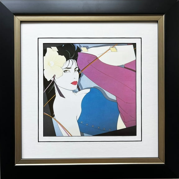 Patrick Nagel "Untitled #99" CUSTOM FRAMED Art Deco Print Generic