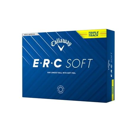 Callaway ERC Soft 2025 Triple Track Golf Balls 12pk, Yellow