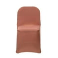 thumbnail image 5 of Efavormart Stretchy Spandex Fitted Folding Chair Cover Dinning Event Slipcover For Wedding Party Banquet Catering - Terracotta, 5 of 10