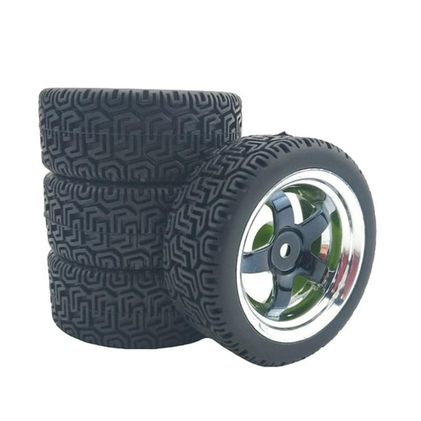 4 Uds. Neumáticos de ruedas hexagonales de 12mm mejorados para Wltoys 144001 Negro