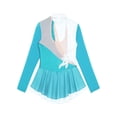 thumbnail image 4 of inhzoy Kids Girls Sparkly Figure Ice Roller Skating Dress Lake Green 8, 4 of 8