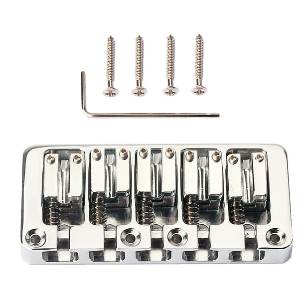Puente Bajo Guitarra Eléctrica 5 Cuerdas con Reempzo de Yuyangstore Puente de bajo de guitarra