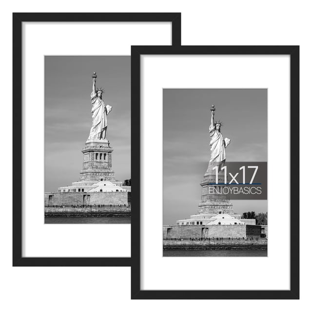 Marco de fotos ENJOYBASICS 27,9 x 43 cm con tapete o 27,9 x 43 cm sin tapete
