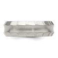 thumbnail image 4 of Diamond2Deal Titanium Faceted Edge Brushed/Polished 8mm Concave Men's Band Size 9, 4 of 6