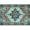 thumbnail image 1 of Ahgly Company Indoor Rectangle Persian Light Blue Traditional Area Rugs, 2' x 5', 1 of 4