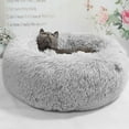 thumbnail image 5 of Pet Dog Cat Calming Bed Comfy Round Plush Warm Fluffy Nest Mattress Donut Pad, 5 of 5