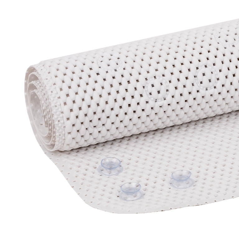Mainstays Cushioned Foam Bath Mat, 17x36 In, White photo 1