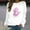 White, variant on CLOISE Cancer Sweatshirt Women Breast Cancer Awareness Sweatshirt Hand Ribbon Pink Crewneck Long Sleeve Shirts Cancer Fight Blouses Comfy Pullover Tops Fall Clothes Black XL