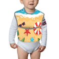thumbnail image 6 of Zufioo Hello Summer1 Print Toddler Adjustable Waterproof Bib, 11.6x15 Inch Feeding Bib Suitable for 6-24 Month Babies, 6 of 8