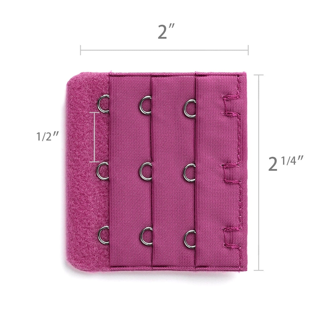 Unique Bargains Women's Bra Extender Strap Extension Buckle 3 Hooks 3 Rows