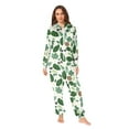 thumbnail image 4 of joogoo Summer Tropical Leaves Plumeria Flowers Unisex Adults Onesies Pajamas Jumpsuits XL, 4 of 7