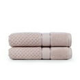 thumbnail image 5 of Ample Decor Hand Towels for Bathroom Set of 2 Popcorn Pattern 100% Cotton - Premium Luxury Soft Absorbent, OEKO TEX Certified, for Bathroom, Hotel, Spa, Gym, Kitchen - Soft Pink, 5 of 7