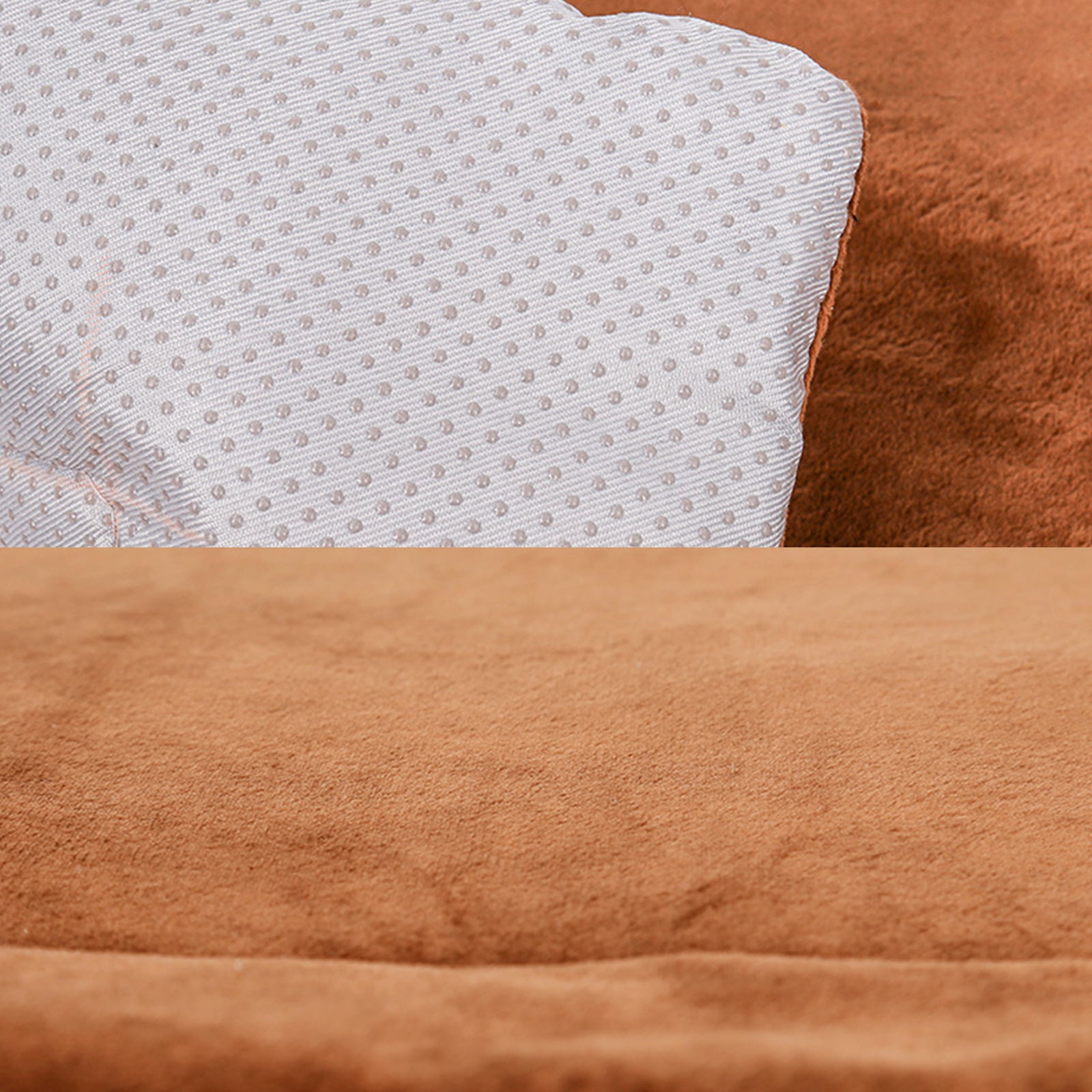 Square Long Plush Warm Dog Bed with Waterproof Film Mats Pet Kennel Warm Sleeping for Pet Washable Dogs Sofa Bed