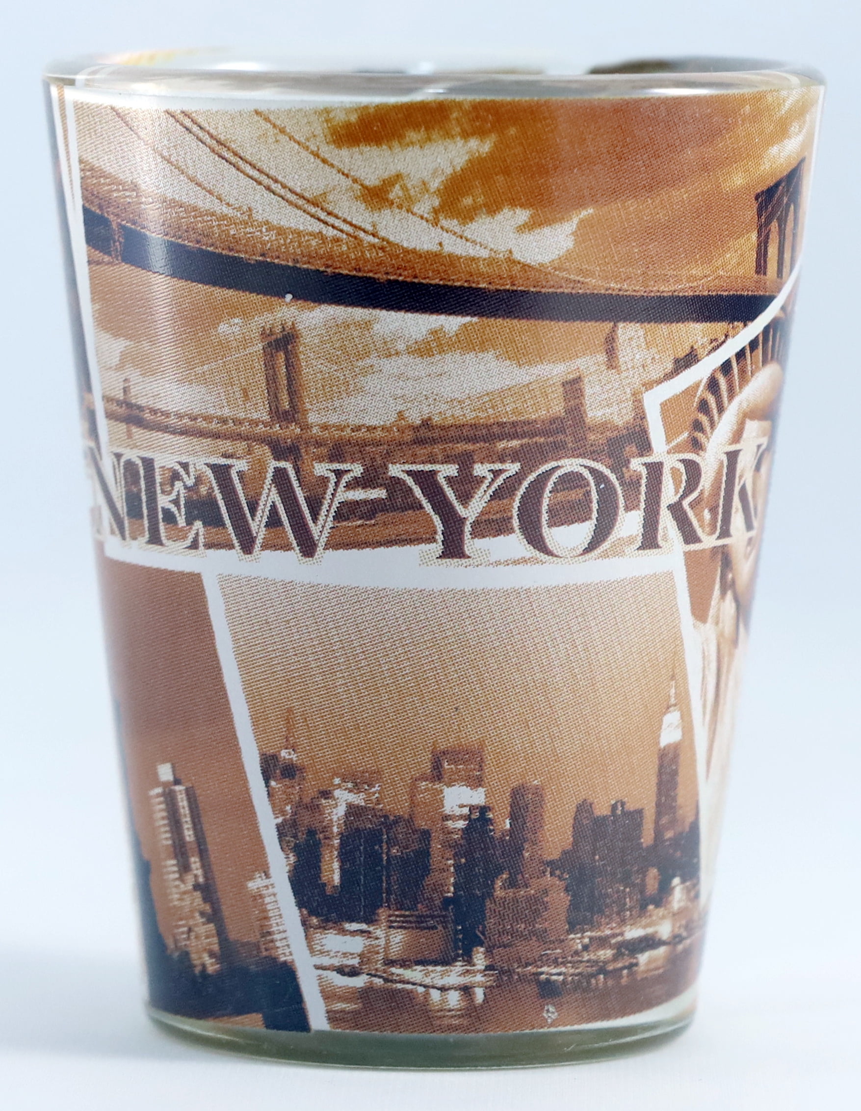 New York Sepia Shot Glass ctm