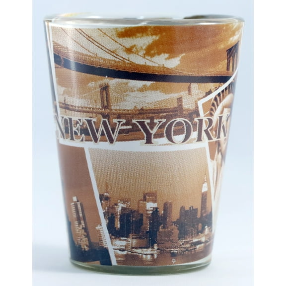 New York Sepia Shot Glass ctm