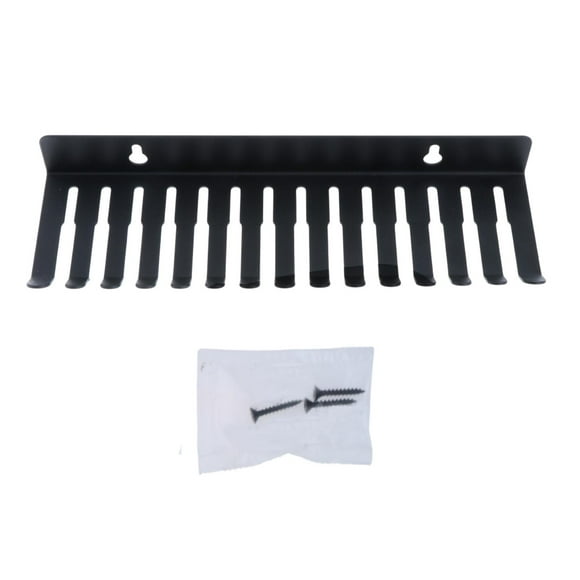 Organizador de cables de metal para pared con tornillos y cable de prueba 14 ranuras