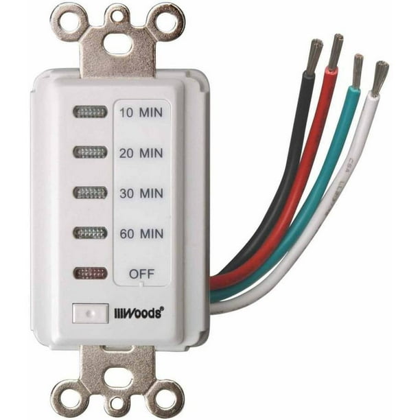 Woods 59008 Decora Style 60302010 Minute Preset Wall Switch Timer