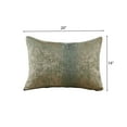 thumbnail image 2 of Home Soft Things Jacquard Chenille Big Zipper Pillow Covers - Set of 2 - 14"x20" - Taupe Sage, 2 of 5