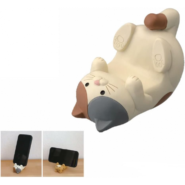 Soporte para teléfono móvil bonito y único, soporte para coche, divertido, dibujo 3D, gato, conejo, diseño Animal, soporte para tableta y teléfono móvil para escritorio
