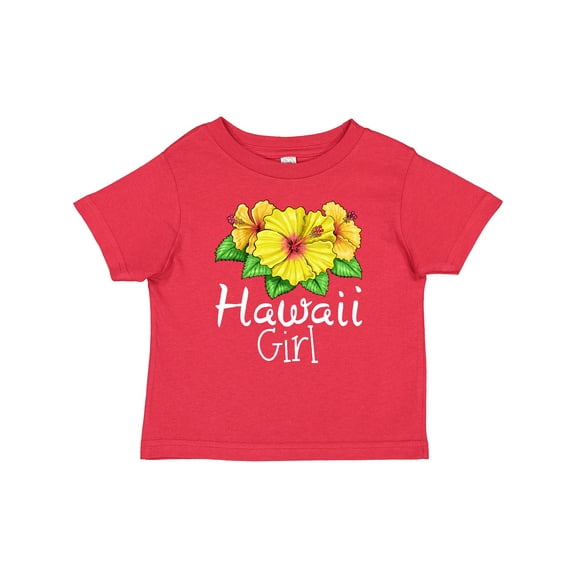 Inktastic Hawaii Girl Hibiscus Flowers Girls Baby T-Shirt