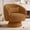 Brown, variant on Daluvenix 360° Swivel Barrel Accent Chair, Teddy Upholstered Armchair for Living Room, Bedroom & Office, Black