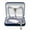 Blue, variant on Gray Communion Keepsake Rosary Box 3.25x2.5x1 Inches White Inside - Rosary Box for Women