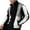 Black, variant on Mens Fuzzy Fleece Jacket Long Sleeve Zip up Stand Collar Coat Color Block Fall Winter Warm Casual Outerwear
