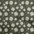 thumbnail image 1 of oneOone Polyester Spandex Dark Olive Green Fabric Floral Diy Clothing Quilting Fabric Print Fabric By Yard 56 Inch Wide, 1 of 1