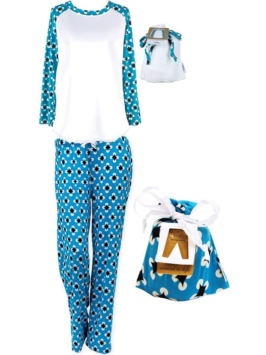 Hello Mello Luxurious Soft Womens Loungewear Set, Top and Pant Matching